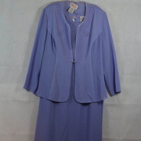 Embroidered/Beaded 2pc dress Jacket SZ 20W NWOT - Picture 7 of 9